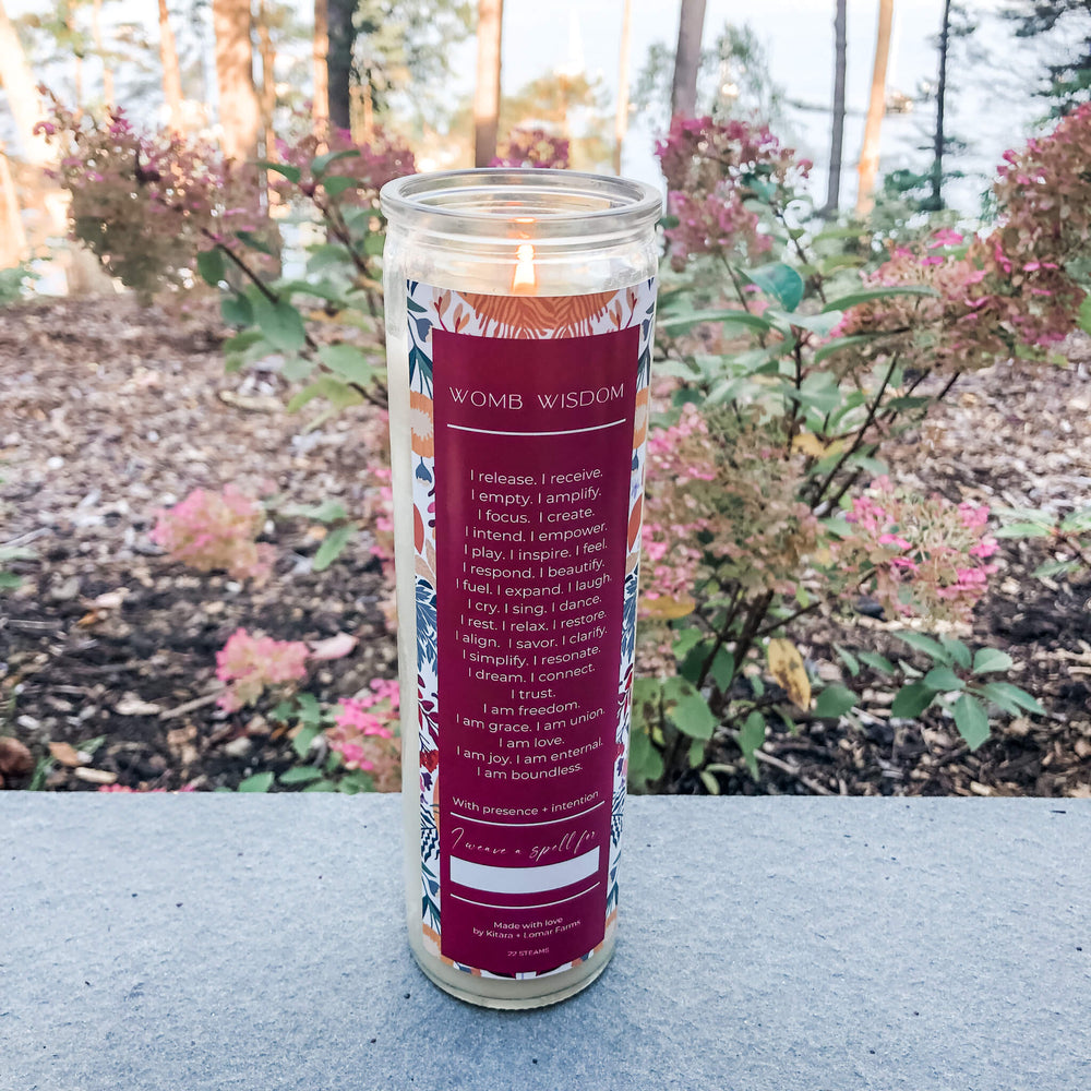 Womb Wisdom Prayer Meditation Candle